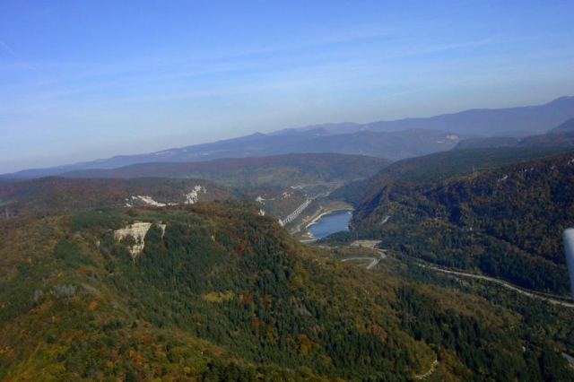 Lake Silan seen from the sky 